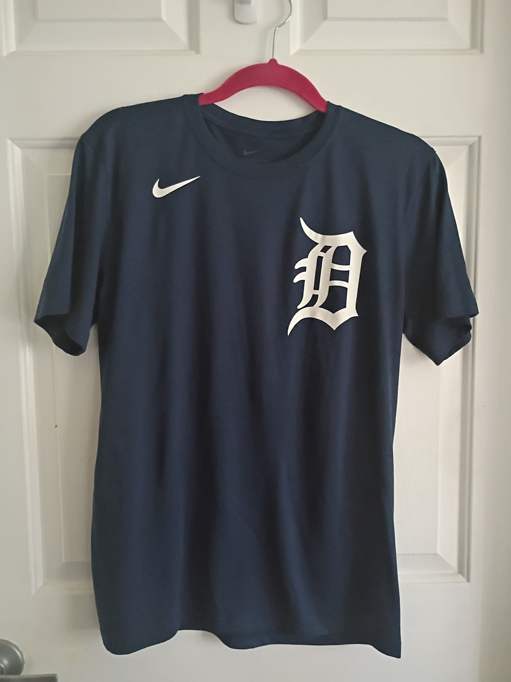 Nike Detroit D Logo Navy Short Sleeve Tee